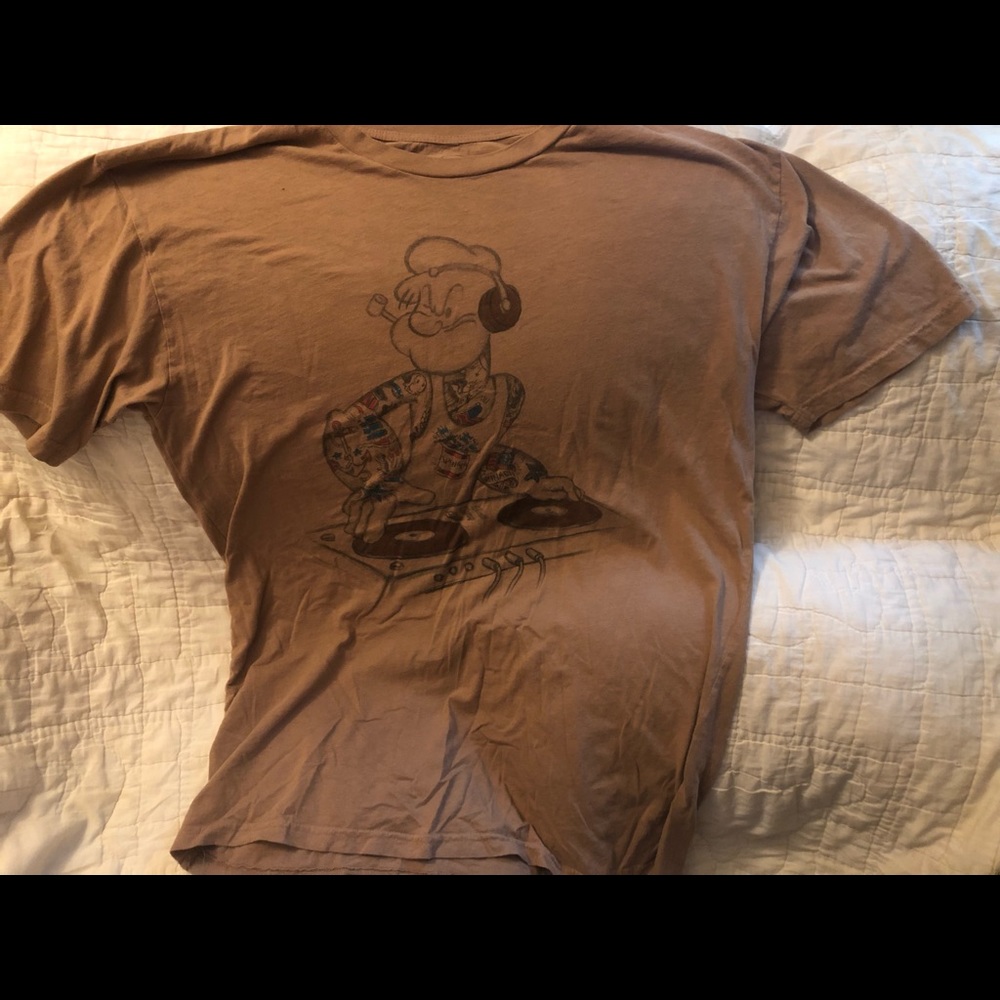 Popeye DJ t-shirt size large